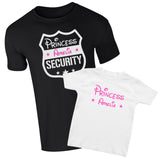 Princess Security - Dad & Daughter Matching T Shirts Or Bodysuit