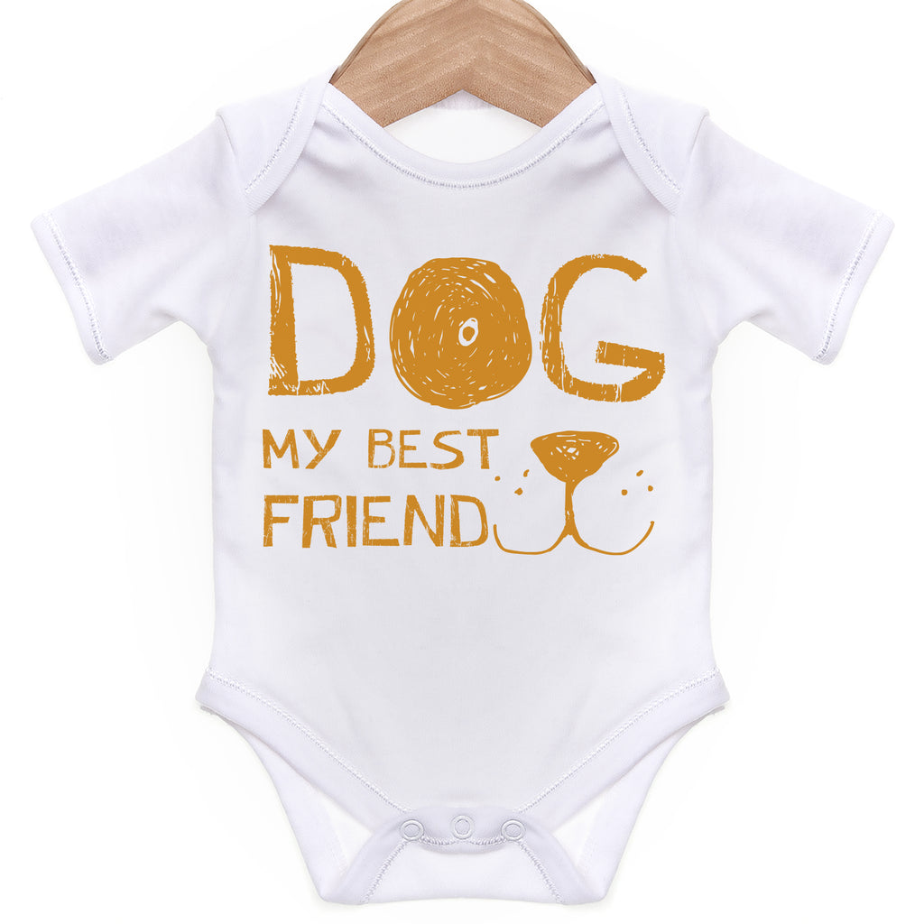 Dog Is My Best Friend Grow for Baby Girl or Boy Cute and Comfortable Baby Vests