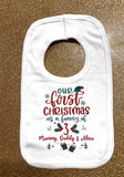 Our First Christmas As Family Of Personalised Baby Gifts (Can be personalised up to Family of 6)