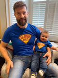Super Dad And Side Kick Father And Baby Matching T Shirt & Bodysuit Set
