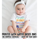 I Am Proof Daddy Doesn't Play Video Games All The Time Baby Grow for Baby Girl or Boy, Cute and Comfortable Baby Vests