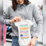 I Am Proof Daddy Doesn't Play Video Games All The Time Baby Grow for Baby Girl or Boy, Cute and Comfortable Baby Vests