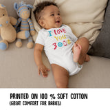 I Love You 3000 Baby Grow for Baby Girl or Boy, Cute and Comfortable Baby Vests