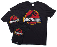 Daddysaurus & Babysaurus Design, Daddy & Son / Daughter Matching Tops Gift Set (Sold Separately)