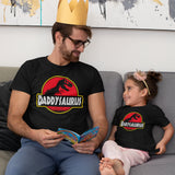Daddysaurus & Babysaurus Design, Daddy & Son / Daughter Matching Tops Gift Set (Sold Separately)
