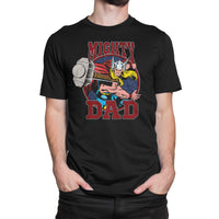 Mighty Dad Thor Retro Design T Shirt