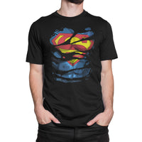 Super Dad Torn Retro Design T Shirt