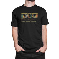 Dadalorian Dictionary Definition Metallic Effect Print Super Dad T Shirt