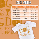 Dog Is My Best Friend Grow for Baby Girl or Boy, Cute and Comfortable Baby Vests