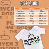 Player 3 Has Entered The Game Short Sleeve Bodysuit / Baby Grow For Baby Boy Or Girl