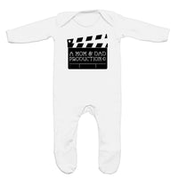 A Mom And Dad Production Rompersuit For A Baby Boy Or A Girl