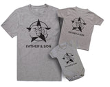 Father And Son Team Father And Baby Matching T Shirt & Bodysuit Set