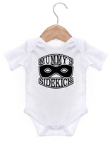 Mummy's Side Kick Short Sleeve Bodysuit / Baby Grow For Baby Boy Or Girl