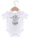 Twinkle Twinkle Little Star Do You Know How Loved You Are Short Sleeve Bodysuit / Baby Grow For Baby Boy Or Girl