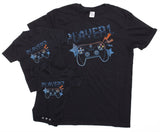Father & Baby Toddler Son Daughter Matching T Shirts - Player 1 & Player 2 (Sold Separately)