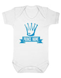 Prince Name Short Sleeve Personalised Bodysuit
