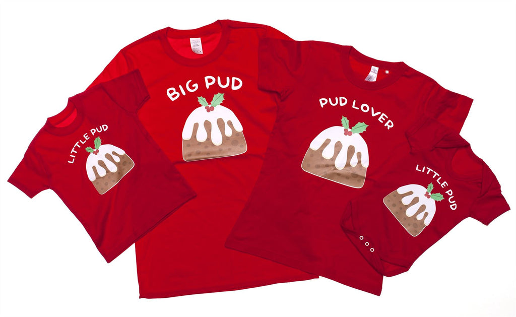 Big Pud Little Pud & Pud Lover - Family Matching Christmas Set (Sold Separately)