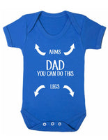 You Can Do This Baby Boy Girl Unisex Short Sleeve Bodysuit (Blue, 0-3m)