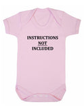Instructions Not Included Baby Boy Girl Unisex Short Sleeve Bodysuit
