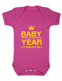 Baby Of The Year Baby Boy Girl Unisex Short Sleeve Bodysuit