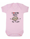 I Love My Aunty This Much Baby Boy Girl Unisex Short Sleeve Bodysuit