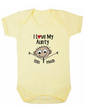 I Love My Aunty This Much Baby Boy Girl Unisex Short Sleeve Bodysuit