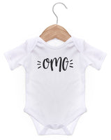 OMG Short Sleeve Bodysuit / Baby Grow For Baby Boy Or Girl