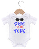 Dude With Attitude Short Sleeve Bodysuit / Baby Grow For Baby Boy Or Girl