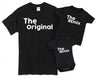 The Original The Remix Father And Baby Matching T Shirt & Bodysuit Set