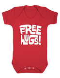 Free Hugs Baby Boy Girl Unisex Short Sleeve Bodysuit (Blue, 0-3m)
