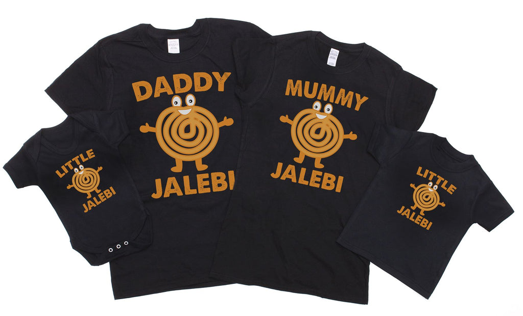 Matching Set For Family - Jalebi Family Desi Theme Design (Sold Separately)