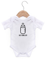 Bottoms Up Short Sleeve Bodysuit / Baby Grow For Baby Boy Or Girl