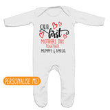 Our First Mothers Day Personalised Baby Bodysuit