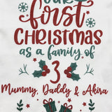 Our First Christmas As Family Of Personalised Baby Gifts (Can be personalised up to Family of 6)