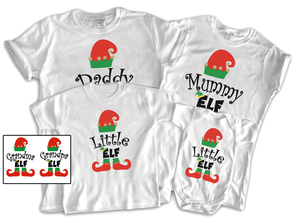 Daddy Mummy & Little Elf Family Matching Tops (Sold Separately)