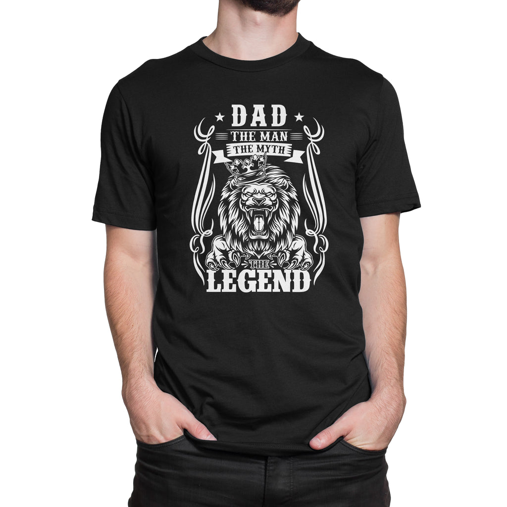 Dad The Man The Myth The Legend Lion With Crown Design