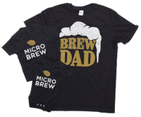 Father & Baby Toddler Son Daughter Matching T Shirts - Brew Dad & Micro Brew (Sold Separately)