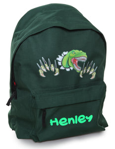 Personalised Dinosaur Children’s Back Pack Unisex