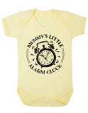 Mummy's Little Alarm Clock Baby Boy Girl Unisex Short Sleeve Bodysuit