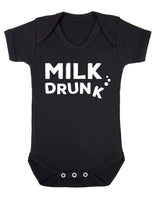 Milk Drunk Baby Boy Girl Unisex Shortsleeve Bodysuit