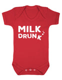 Milk Drunk Baby Boy Girl Unisex Shortsleeve Bodysuit