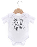 Hi, I'm New Here Short Sleeve Bodysuit / Baby Grow For Baby Boy Or Girl