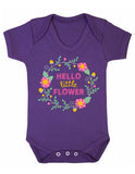 Hello Little Flower Short Sleeve Bodysuit