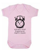 World's Most Expensive Alarm Clock Baby Boy Girl Unisex Short Sleeve Bodysuit