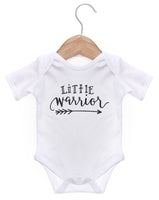 Little Warrior Short Sleeve Bodysuit / Baby Grow For Baby Boy Or Girl