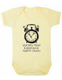 World's Most Expensive Alarm Clock Baby Boy Girl Unisex Short Sleeve Bodysuit