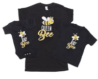 Queen Bee And Baby Bee Mother And Baby Matching T Shirt & Bodysuit Set