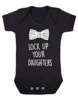 Lock Up Your Daughters Baby Boy Girl Unisex Short Sleeve Bodysuit