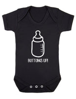 Bottoms Up Baby Boy Girl Unisex Short Sleeve Bodysuit