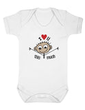 I Love You This Much Baby Boy Girl Unisex Short Sleeve Bodysuit